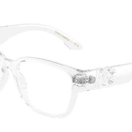 Dolce & Gabbana Kids DX5006 Square Eyeglasses  3133-Crystal 49-130-15 - Color Map Transparent