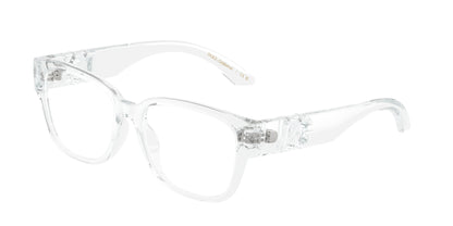 Dolce & Gabbana Kids DX5006 Square Eyeglasses  3133-Crystal 49-130-15 - Color Map Transparent