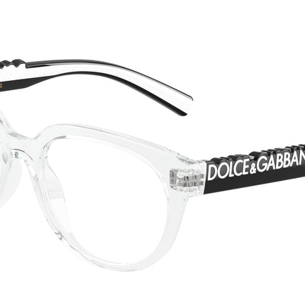 Dolce & Gabbana Kids DX5007 Phantos Eyeglasses  3133-Crystal 49-130-16 - Color Map Transparent