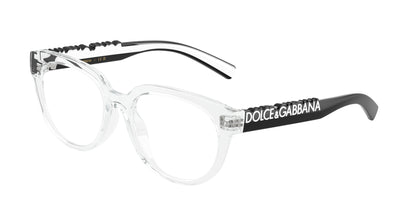 Dolce & Gabbana Kids DX5007 Phantos Eyeglasses  3133-Crystal 49-130-16 - Color Map Transparent