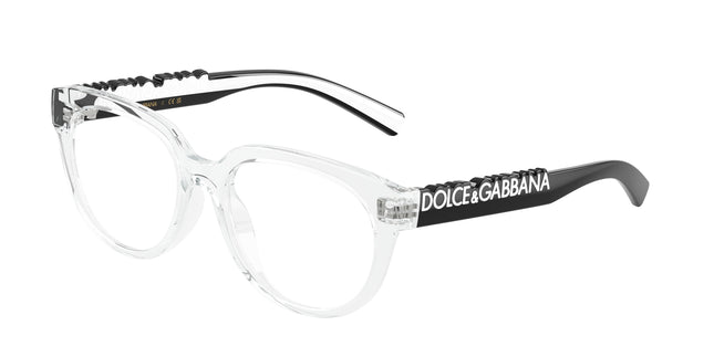 Dolce & Gabbana Kids DX5007 Phantos Eyeglasses  3133-Crystal 49-130-16 - Color Map Transparent