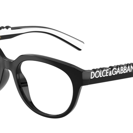 Dolce & Gabbana Kids DX5007 Phantos Eyeglasses  501-Black 49-130-16 - Color Map Black