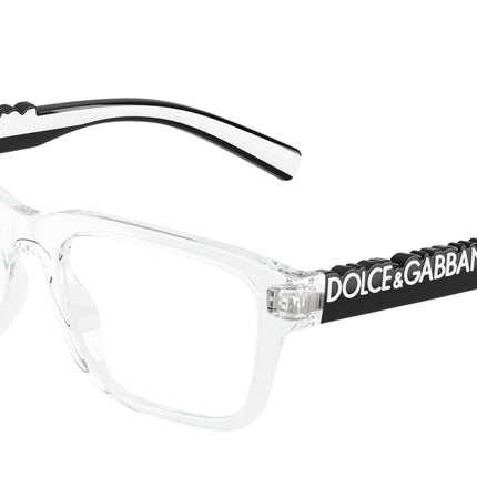 Dolce & Gabbana Kids DX5008 Rectangle Eyeglasses  3133-Crystal 49-130-16 - Color Map Transparent