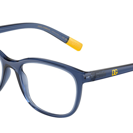 Dolce & Gabbana Kids DX5094 Rectangle Eyeglasses  3009-Opal Azure 50-130-16 - Color Map Blue