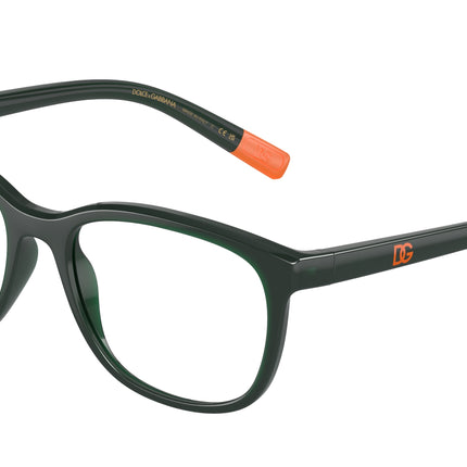 Dolce & Gabbana Kids DX5094 Rectangle Eyeglasses  3068-Opal Green 48-130-16 - Color Map Green