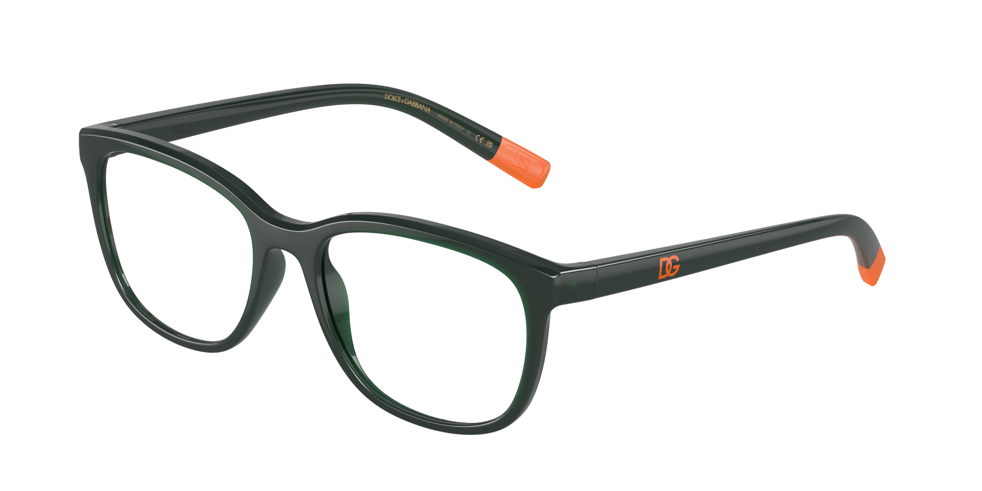 Dolce & Gabbana Kids DX5094 Rectangle Eyeglasses  3068-Opal Green 48-130-16 - Color Map Green