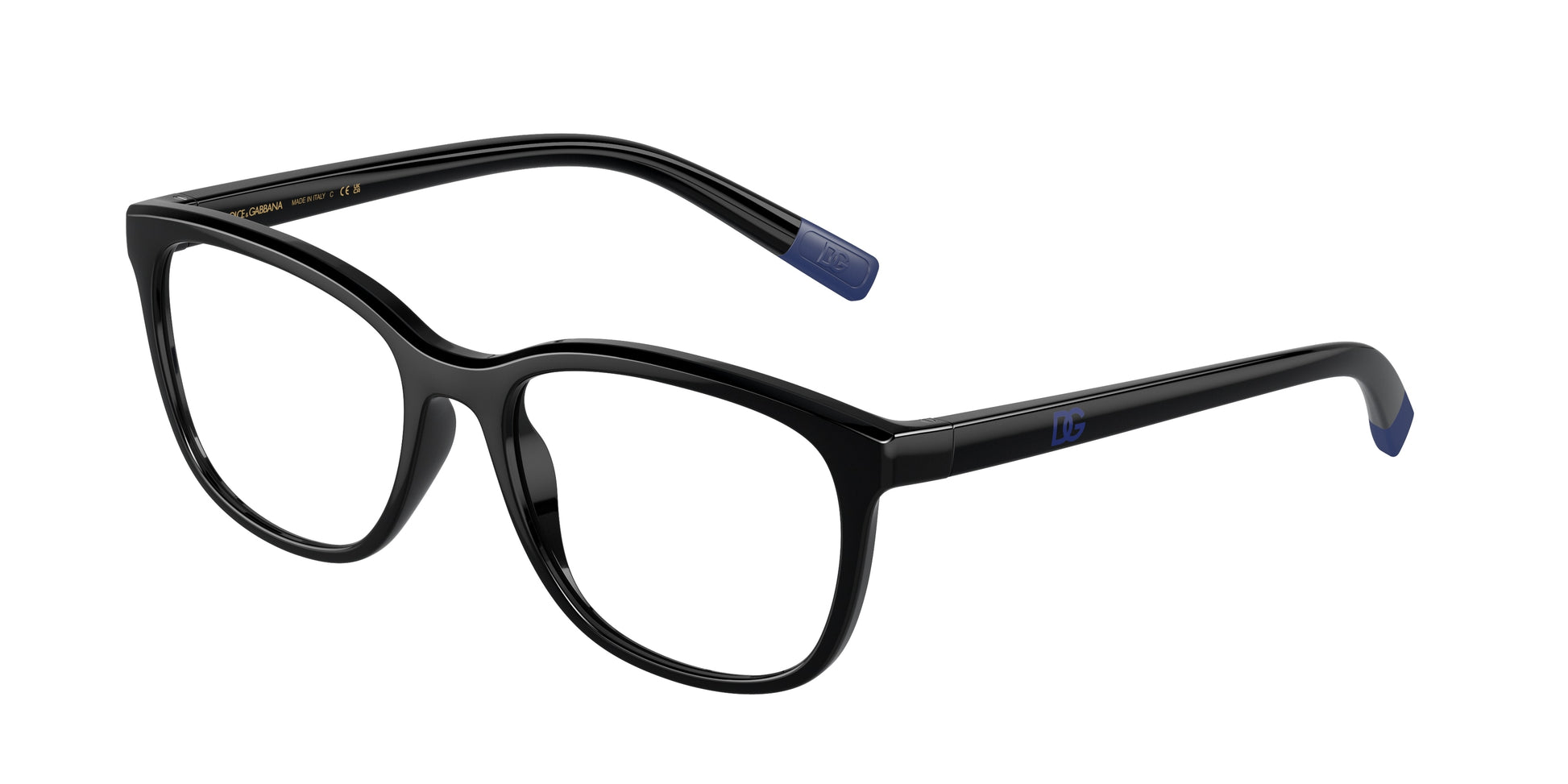 Dolce & Gabbana Kids DX5094 Rectangle Eyeglasses  501-Black 50-130-16 - Color Map Black