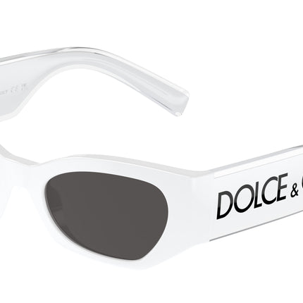 Dolce & Gabbana Kids DX6003 Cat Eye Sunglasses  331287-White 48-130-18 - Color Map White