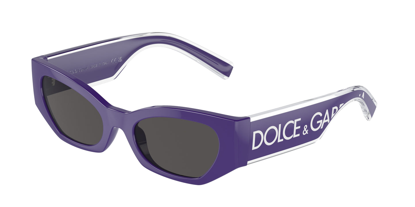 Dolce & Gabbana Kids DX6003 Cat Eye Sunglasses  333587-Purple 48-130-18 - Color Map Violet