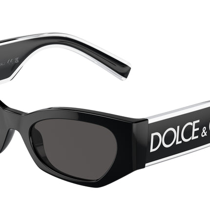 Dolce & Gabbana Kids DX6003 Cat Eye Sunglasses  501/87-Black 48-130-18 - Color Map Black