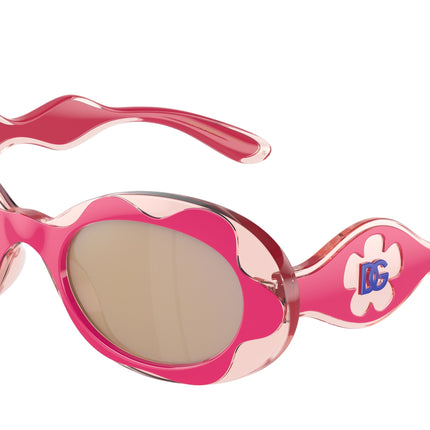 Dolce & Gabbana Kids DX6005 Oval Sunglasses  30981T-Pink 49-130-19 - Color Map Pink