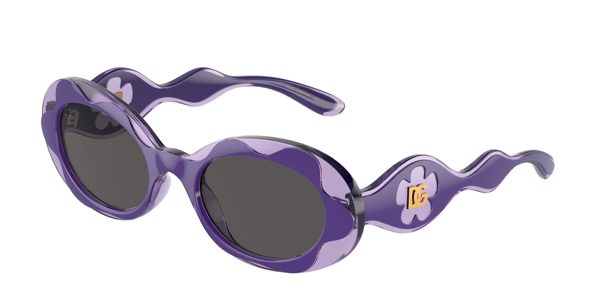 Dolce & Gabbana Kids DX6005 Oval Sunglasses  333587-Purple 49-130-19 - Color Map Violet