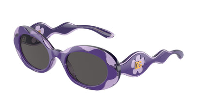 Dolce & Gabbana Kids DX6005 Oval Sunglasses  333587-Purple 49-130-19 - Color Map Violet