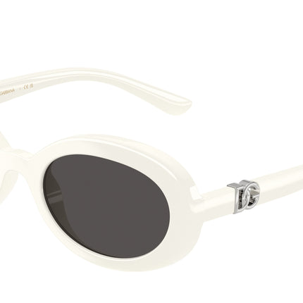 Dolce & Gabbana Kids DX6007U Oval Sunglasses  331287-White 49-130-19 - Color Map White