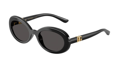 Dolce & Gabbana Kids DX6007U Oval Sunglasses  501/87-Black 49-130-19 - Color Map Black