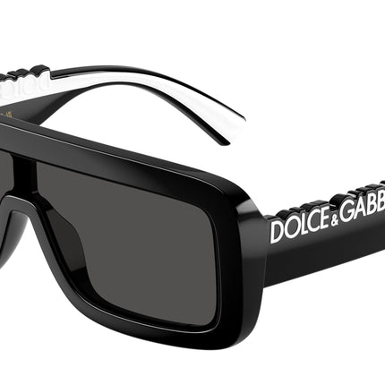 Dolce & Gabbana Kids DX6013 Rectangle Sunglasses  501/87-Black 18-130-118 - Color Map Black