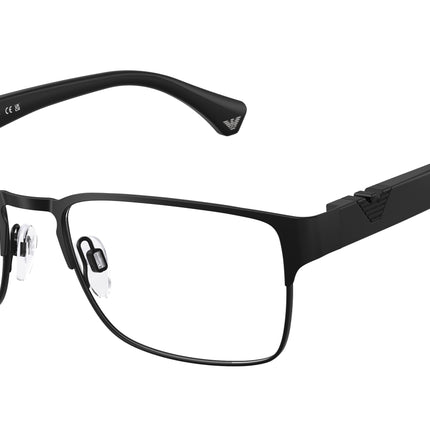Emporio Armani EA1027 Square Eyeglasses  3001-Matte Black 57-140-18 - Color Map Black