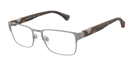 Emporio Armani EA1027 Square Eyeglasses  3003-Matte Gunmetal 57-140-18 - Color Map Grey