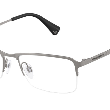 Emporio Armani EA1044TD Rectangle Eyeglasses  3032-Brushed Gunmetal 55-145-18 - Color Map Grey