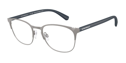 Emporio Armani EA1059 Oval Eyeglasses  3096-Matte Gunmetal 53-145-19 - Color Map Grey