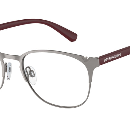 Emporio Armani EA1059 Oval Eyeglasses  3379-Matte Gunmetal 51-140-19 - Color Map Grey
