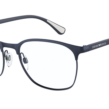 Emporio Armani EA1114 Oval Eyeglasses  3018-Matte Blue 54-145-19 - Color Map Blue