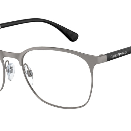 Emporio Armani EA1114 Oval Eyeglasses  3032-Matte Gunmetal 54-145-19 - Color Map Grey