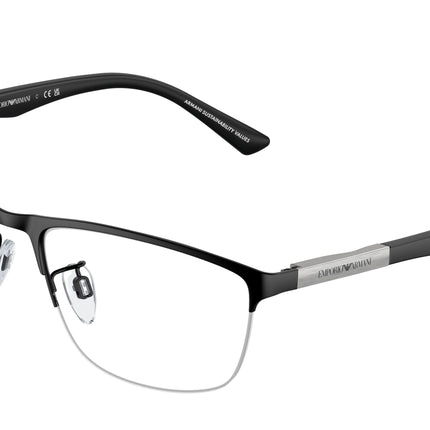 Emporio Armani EA1142 Pillow Eyeglasses  3001-Matte Black 56-145-18 - Color Map Black