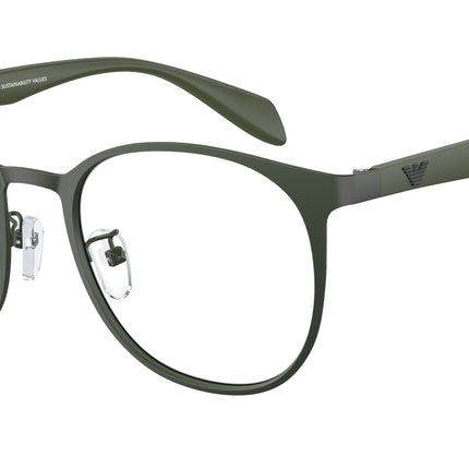 Emporio Armani EA1148 Phantos Eyeglasses  3017-Matte Green 50-145-20 - Color Map Green