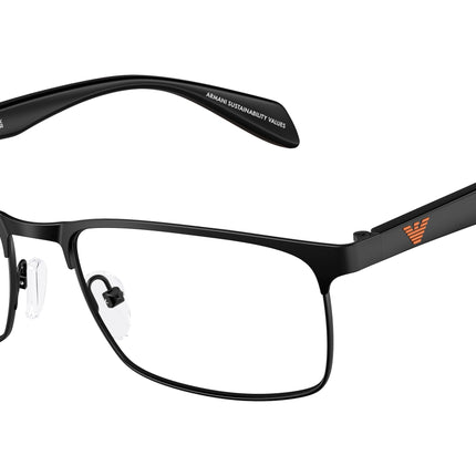 Emporio Armani EA1149 Rectangle Eyeglasses  3226-Matte Black 56-145-17 - Color Map Black
