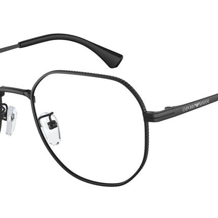 Emporio Armani EA1154D Round Eyeglasses  3001-Matte Black 54-145-19 - Color Map Black