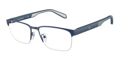 Emporio Armani EA1162 Irregular Eyeglasses  3050-Matte Blue 54-145-17 - Color Map Blue