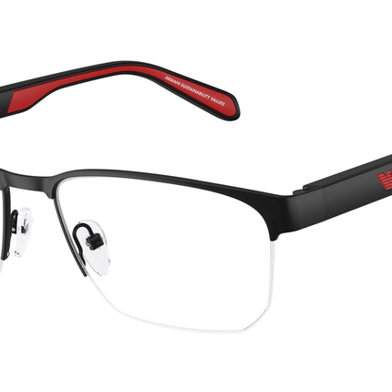 Emporio Armani EA1162 Irregular Eyeglasses  3085-Matte Black 56-145-17 - Color Map Black