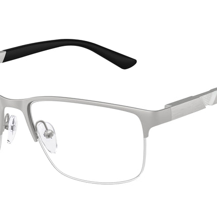 Emporio Armani EA1164 Rectangle Eyeglasses  3045-Matte Silver 56-145-17 - Color Map Silver