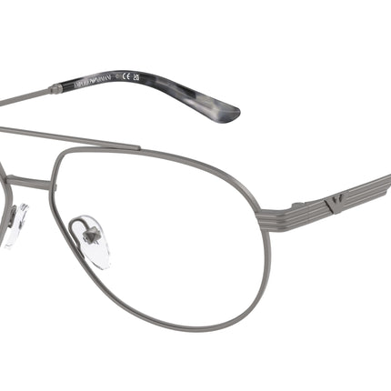 Emporio Armani EA1165 Pilot Eyeglasses  3003-Matte Gunmetal 56-145-14 - Color Map Grey
