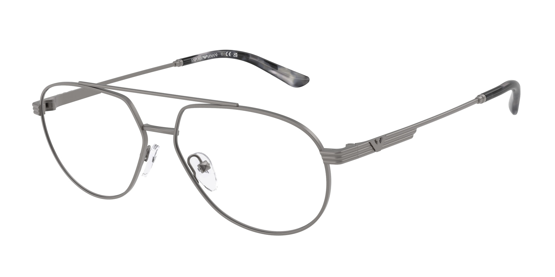 Emporio Armani EA1165 Pilot Eyeglasses  3003-Matte Gunmetal 56-145-14 - Color Map Grey