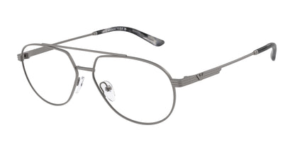 Emporio Armani EA1165 Pilot Eyeglasses  3003-Matte Gunmetal 56-145-14 - Color Map Grey