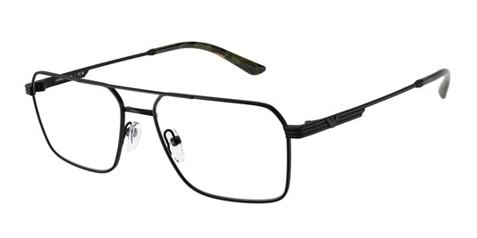 Emporio Armani EA1166 Square Eyeglasses  3001-Matte Black 57-145-17 - Color Map Black