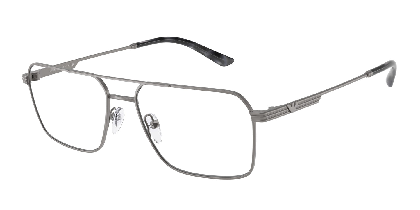 Emporio Armani EA1166 Square Eyeglasses  3003-Matte Gunmetal 57-145-17 - Color Map Grey