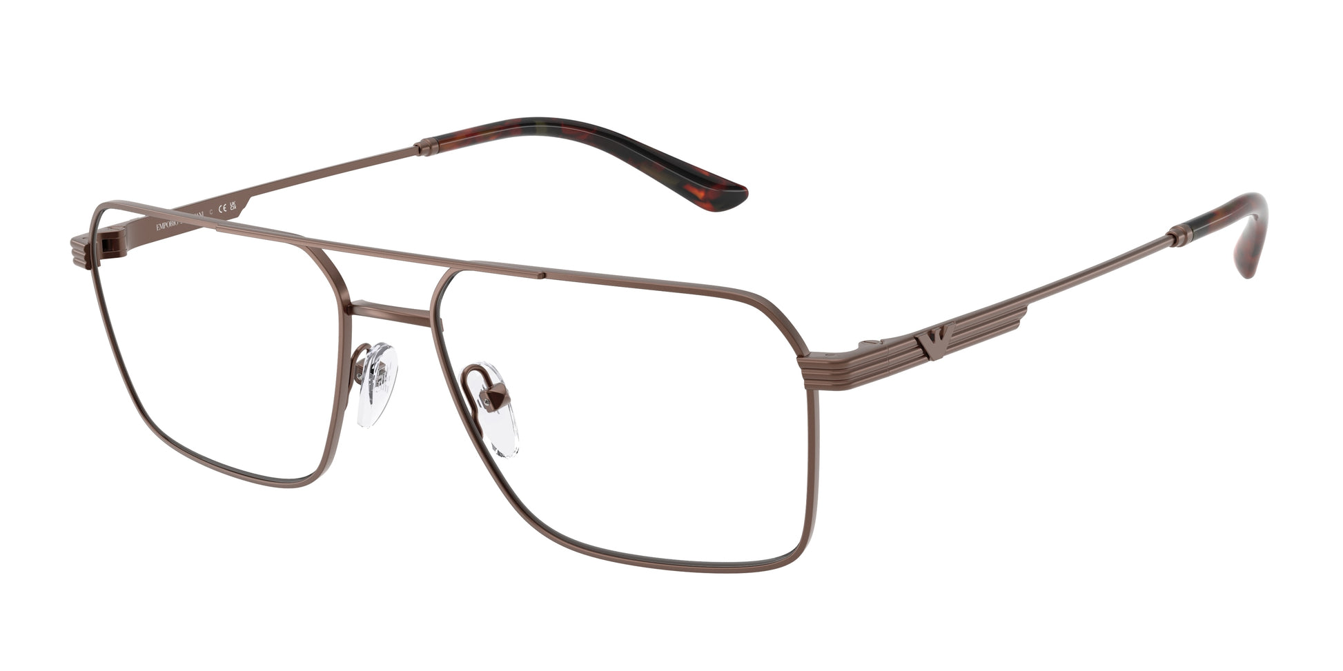 Emporio Armani EA1166 Square Eyeglasses  3006-Matte Bronze 57-145-17 - Color Map Copper