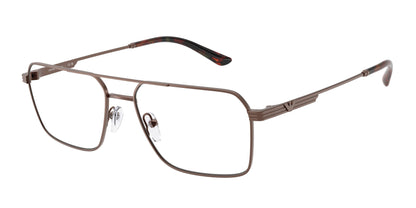 Emporio Armani EA1166 Square Eyeglasses  3006-Matte Bronze 57-145-17 - Color Map Copper