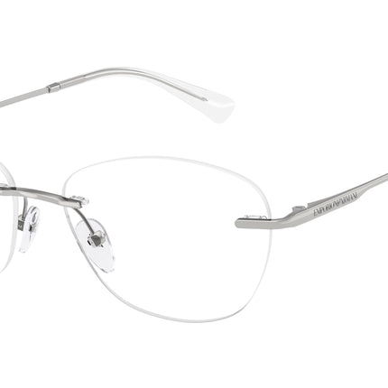 Emporio Armani EA1167 Phantos Eyeglasses  3015-Shiny Silver 55-140-16 - Color Map Silver