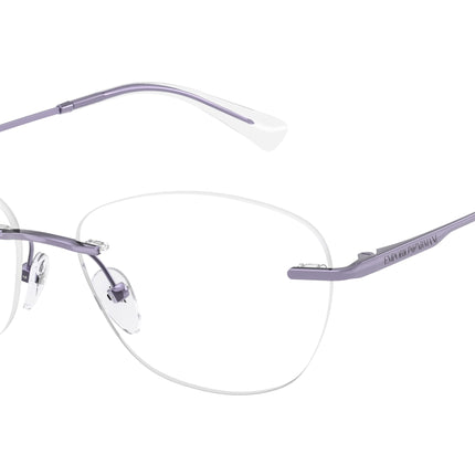 Emporio Armani EA1167 Phantos Eyeglasses  3383-Shiny Metallic Violet 55-140-16 - Color Map Violet
