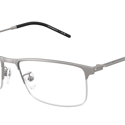 Emporio Armani EA1168D Rectangle Eyeglasses  3003-Matte Gunmetal 56-145-17 - Color Map Grey