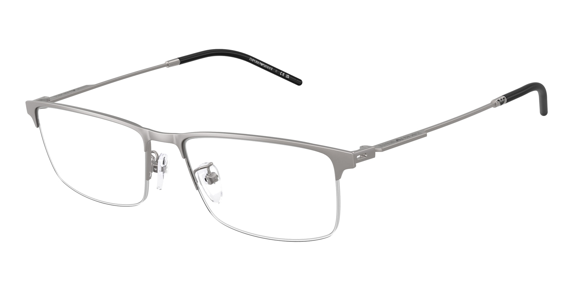 Emporio Armani EA1168D Rectangle Eyeglasses  3003-Matte Gunmetal 56-145-17 - Color Map Grey