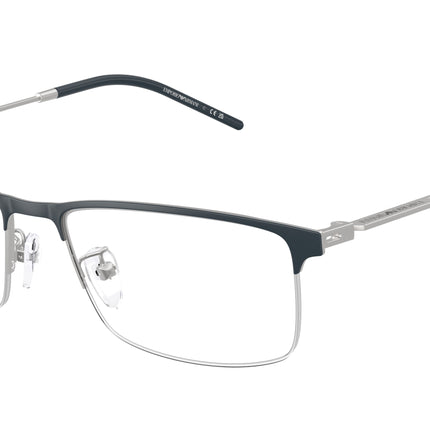 Emporio Armani EA1168D Rectangle Eyeglasses  3042-Matte Dark Blue 56-145-17 - Color Map Blue