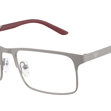 Emporio Armani EA1170 Rectangle Eyeglasses  3003-Matte Gunmetal 55-145-17 - Color Map Grey