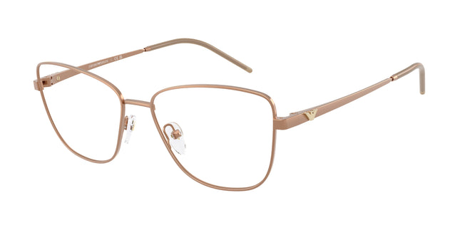Emporio Armani EA1172 Irregular Eyeglasses  3400-Matte Tundra 55-140-16 - Color Map Brown