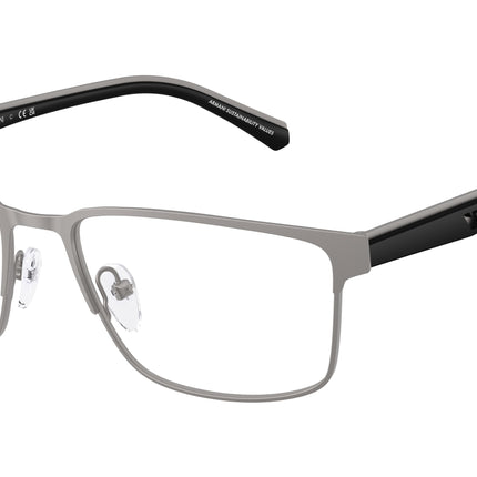 Emporio Armani EA1175 Rectangle Eyeglasses  3003-Matte Gunmetal 56-145-18 - Color Map Grey