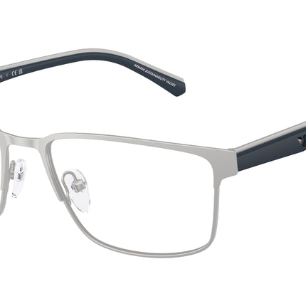 Emporio Armani EA1175 Rectangle Eyeglasses  3015-Matte Silver 56-145-18 - Color Map Silver
